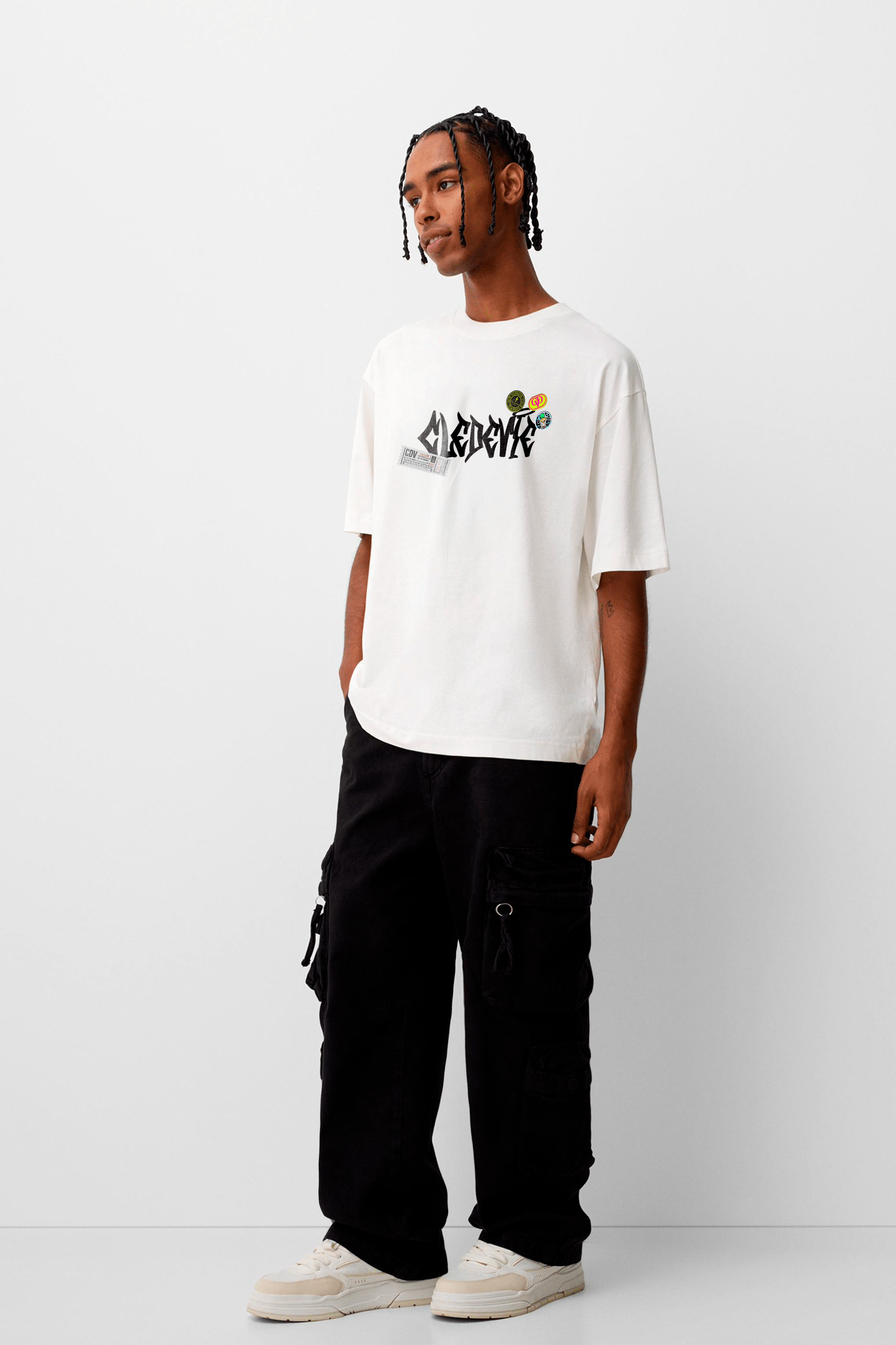 Camiseta Oversized Cledevie - Outlaw Ruptura