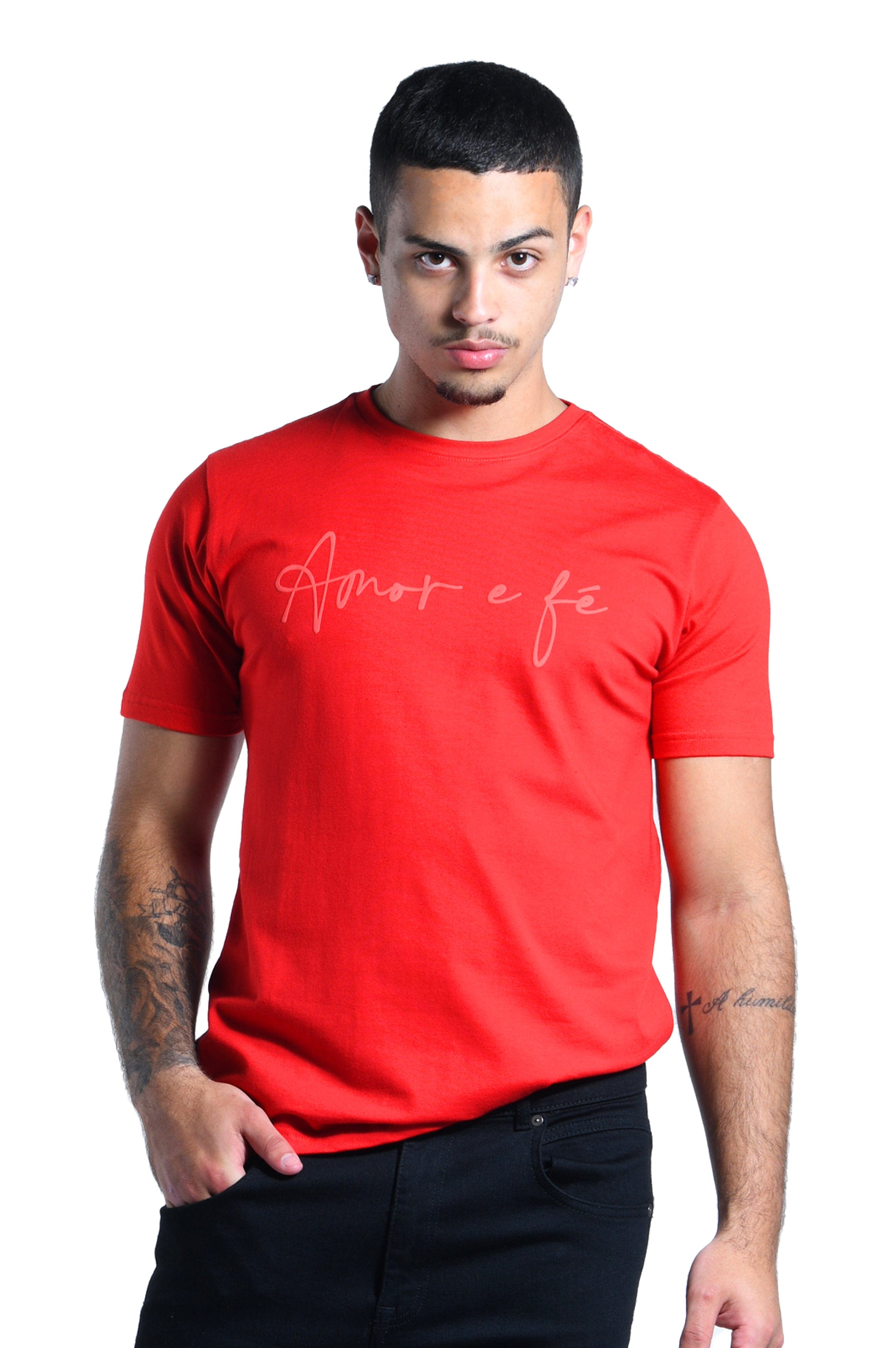 Camiseta Regular - Amor e Fé