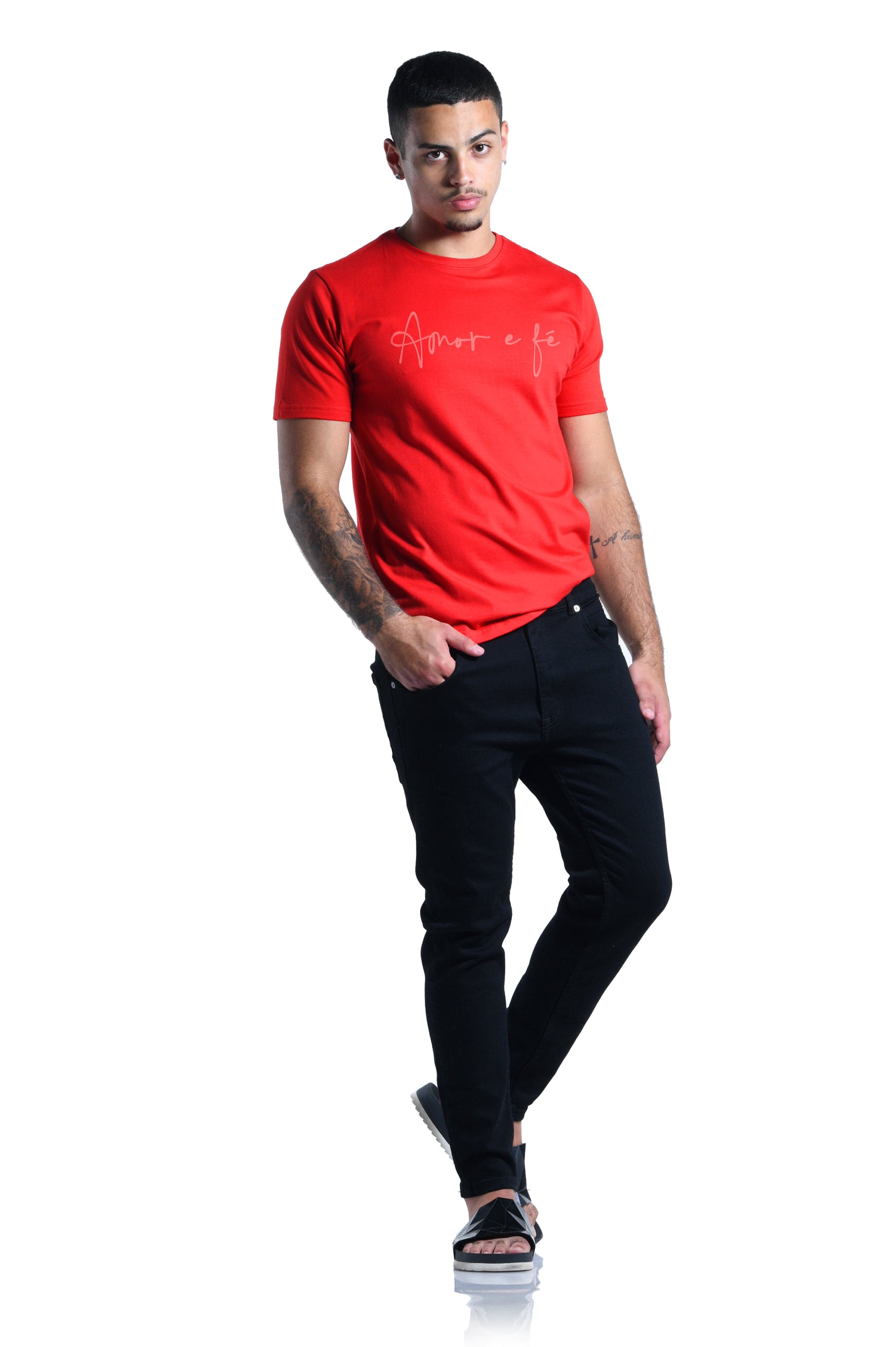 Camiseta Regular - Amor e Fé
