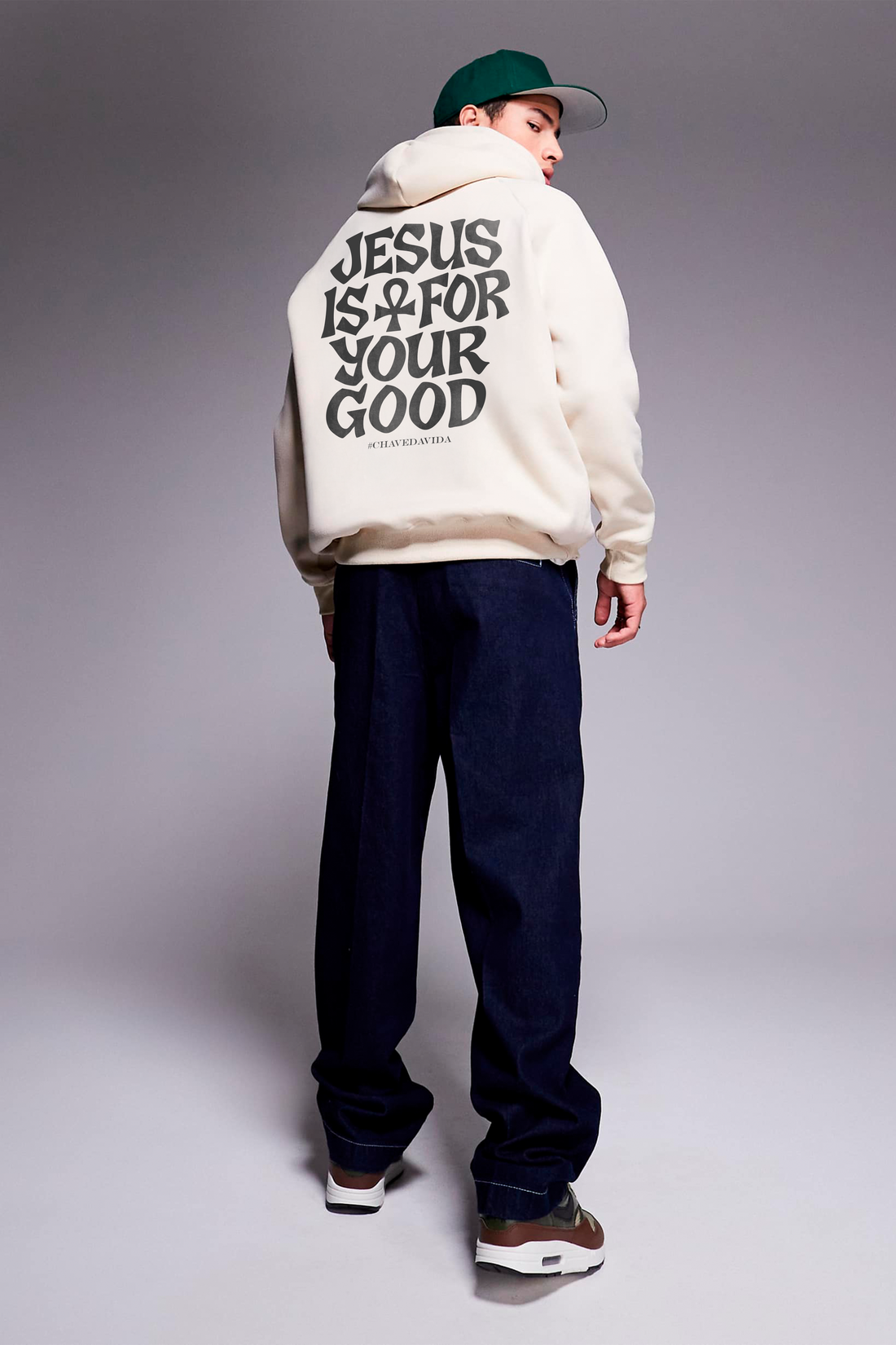 Moletom Capuz Oversized “Bondade” – Coleção Sinapse | Cledevie Paris