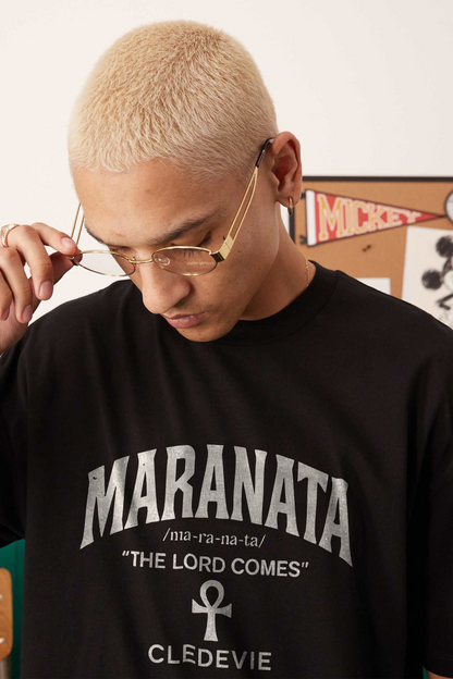 Camiseta oversized Maranata sinapes