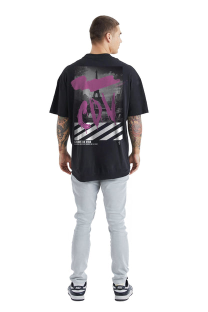 Camiseta Streetwear - Paris Roxo