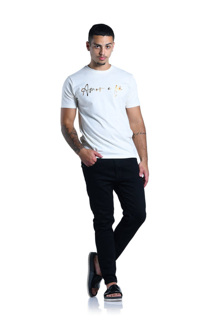 Camiseta Regular - Amor e Fé