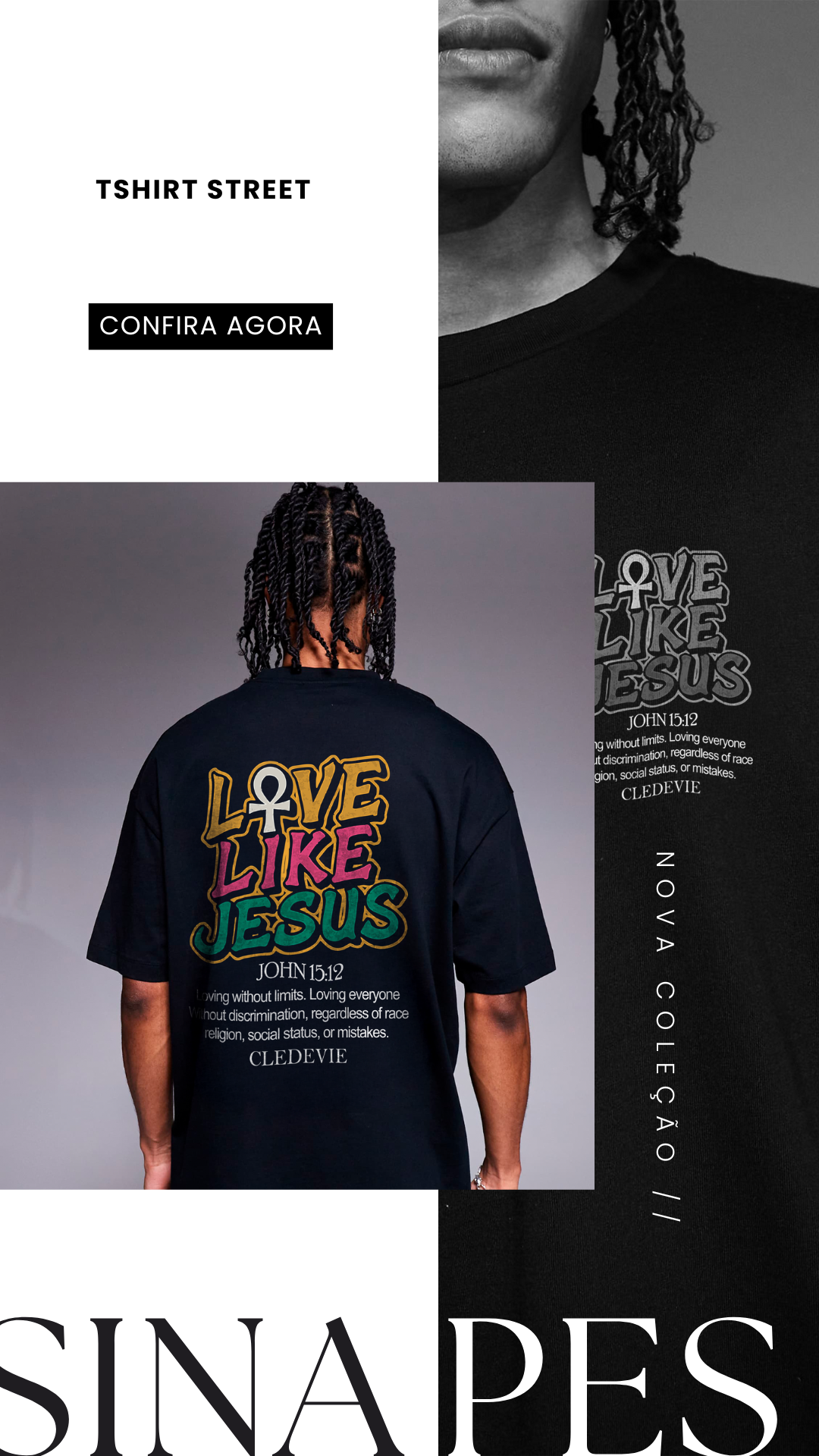 camiseta Oversized Direção Sinapes