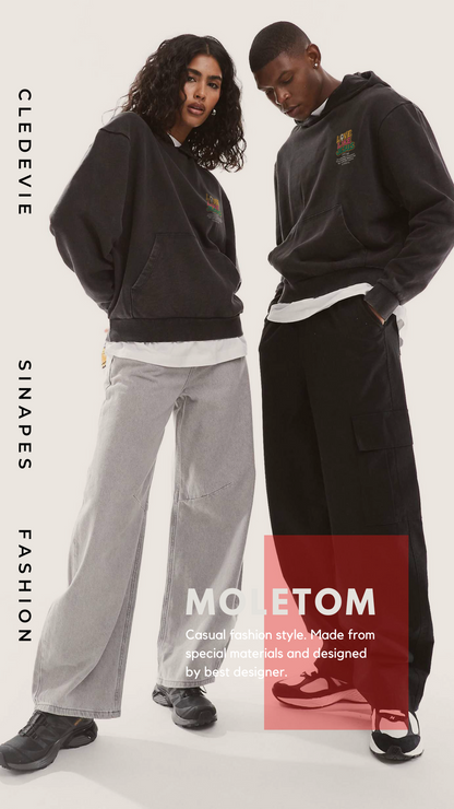 Moletom Capuz Oversized “Direção” – Coleção Sinapse | Cledevie Paris