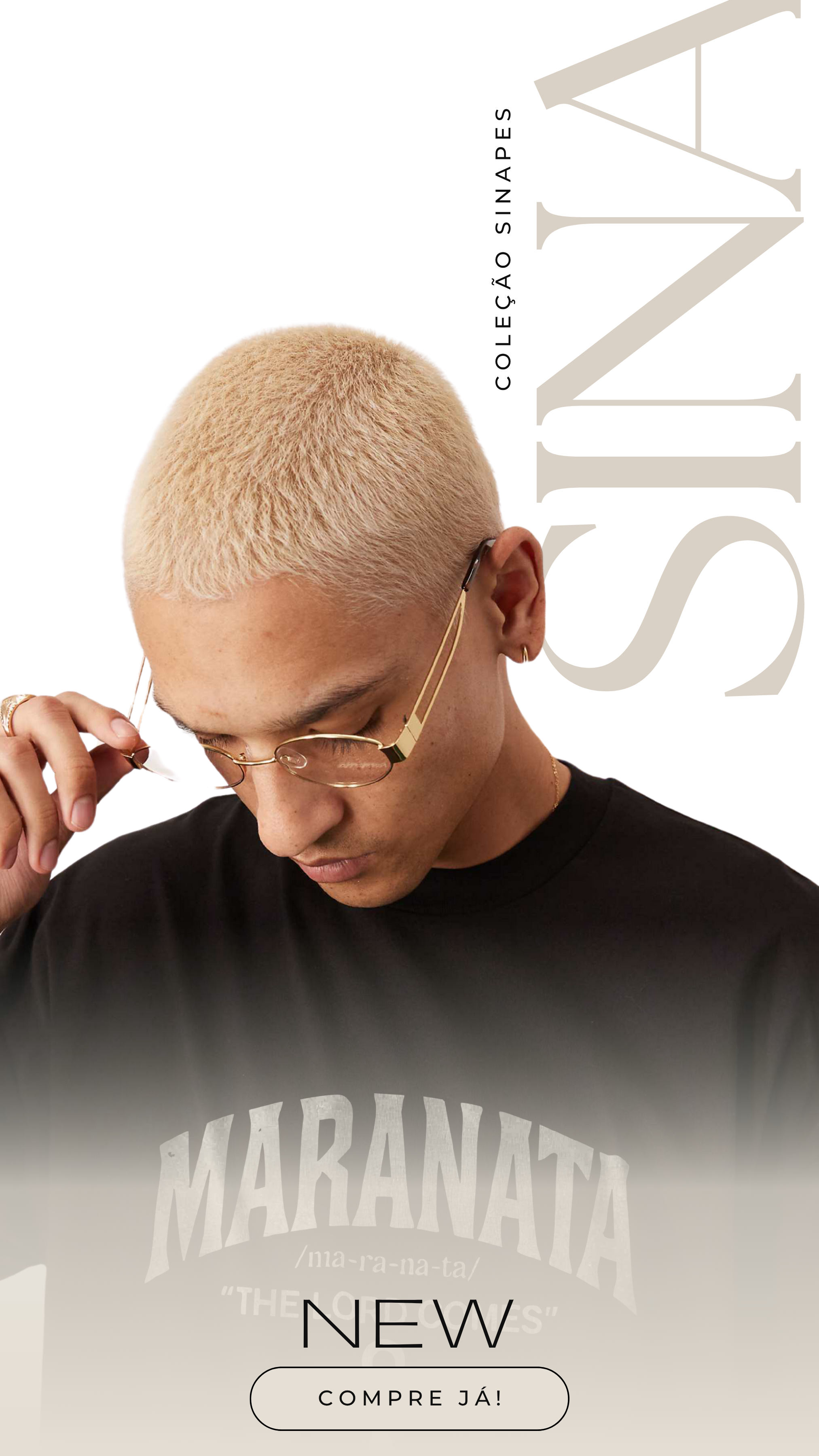 Camiseta oversized Maranata sinapes
