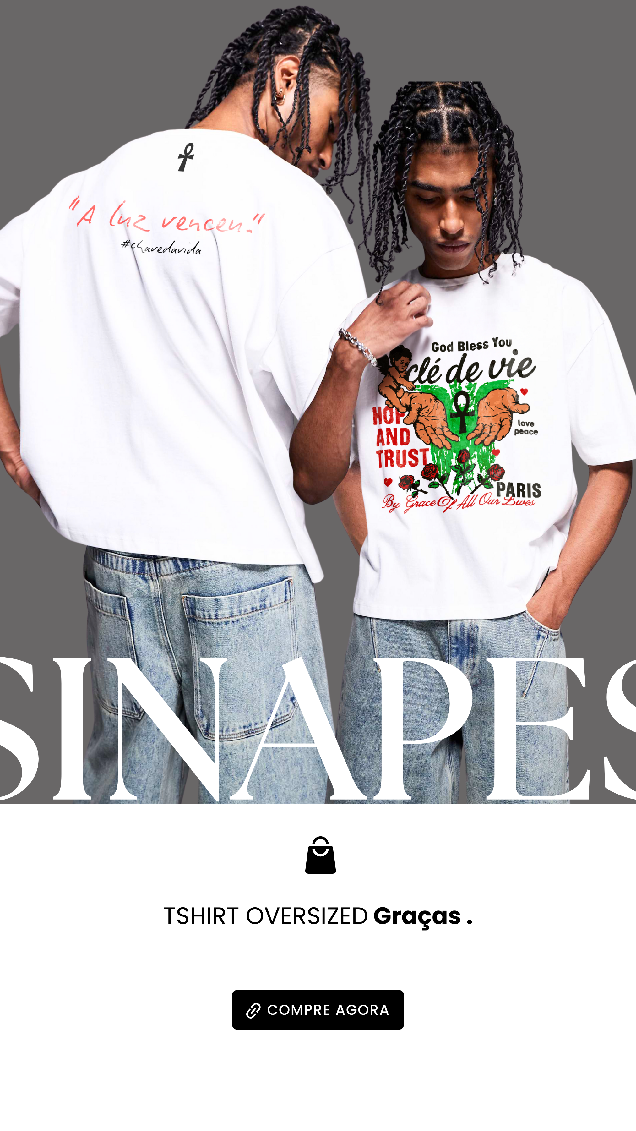 Camiseta Oversized | Fio 20/1 | Coleção Sinapes